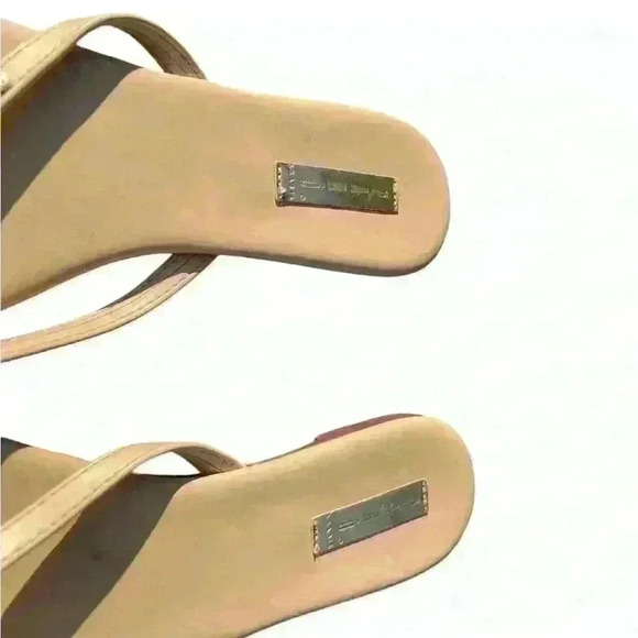 Paro Sandals Made in Brazil Peach Sz 8 with Gold accents - Picture 2 of 9